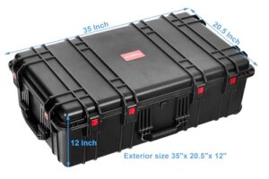 Equipment Case with Foam/Wheels for Camera