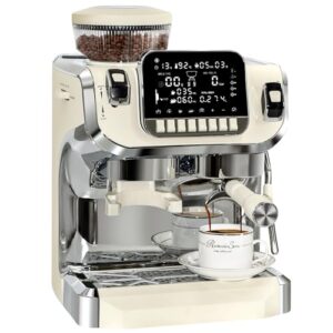 Professional Espresso Maker with Milk Frother Steam Wand