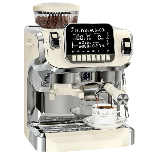 Professional Espresso Maker with Milk Frother Steam Wand