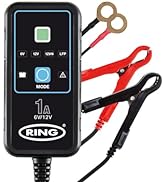 Ring Automotive RSC904-4A Smart Car Battery Charger, 6V & 12V Battery Maintainer - 9 Stage Charge...