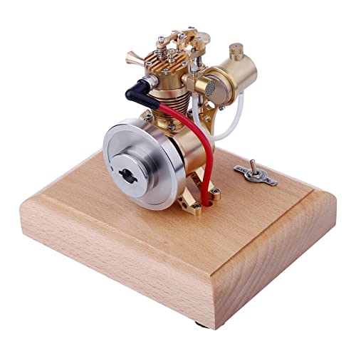1.6cc Mini SAM Hit and Miss Four-Stroke Vertical Engine Internal Combustion Engine Model with Flying Ball Speed Limiter
