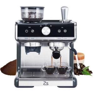 20 Bar Espresso Maker with Milk Frother Steam Wand
