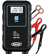Ring Automotive RSC908-8A Smart Car Battery Charger, 12V & 24V Battery Maintainer - 9 Stage Charg...