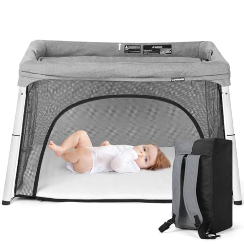 Folding Portable Crib for Baby and Toddlers 1-3