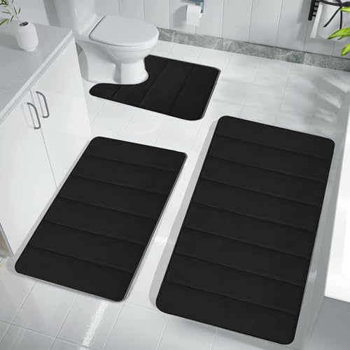Memory Foam Bath Mat Set