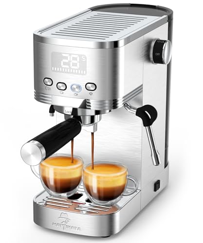 20 Espresso Maker with Hot Water Pipe and Commercial Steamer for Americano