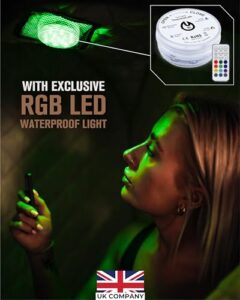 Chair & RGB LED Light - Indoor Sauna Tent for Recovery & Stress Relief - Steam Sauna Compact & Easy-to-Use Solution - New 2024 Model