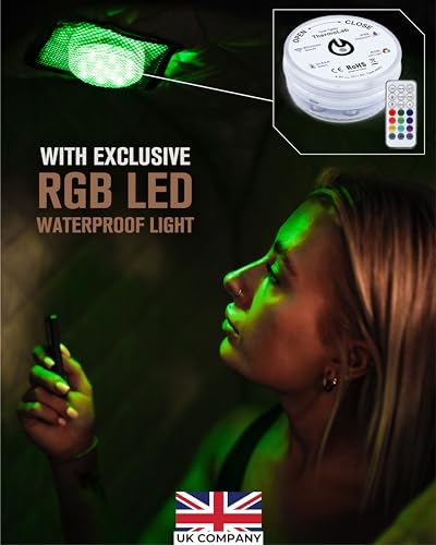 Chair & RGB LED Light - Indoor Sauna Tent for Recovery & Stress Relief - Steam Sauna Compact & Easy-to-Use Solution - New 2024 Model