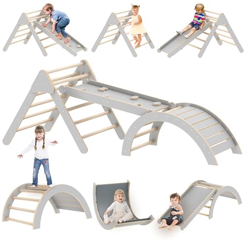 26.5 in Tall Wooden Toddler Climbing Toys Indoor