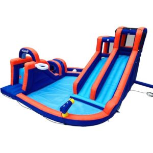 3 Slides & 2 Climbing Walls & Splash Pool & Tunnel & Obstacle Bar