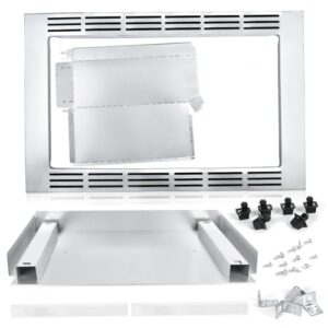 Stainless Steel 30” Microwave Trim Kit Compatible with NN-SE9**S