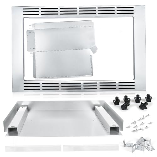 Stainless Steel 30” Microwave Trim Kit Compatible with NN-SE9**S