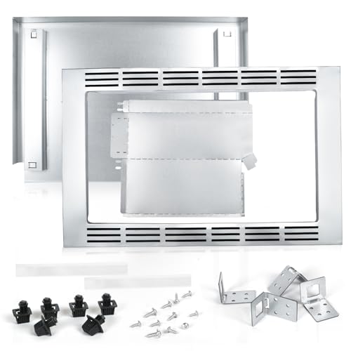 Stainless Steel 27” Microwave Trim Kit Compatible with NN-SE9**S