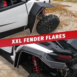 Front Rear Full Coverage Wider Mud Flups Extension Mudguards for 2024 Polaris RZR XP 1000/ XP 4 1000 Accessories