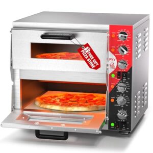 Countertop Pizza Oven with 60-min Ring Timer
