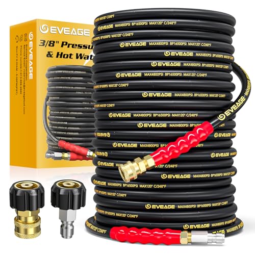4800PSI Industry Grade Steel Wire Braided & Synthetic Rubber Jacket