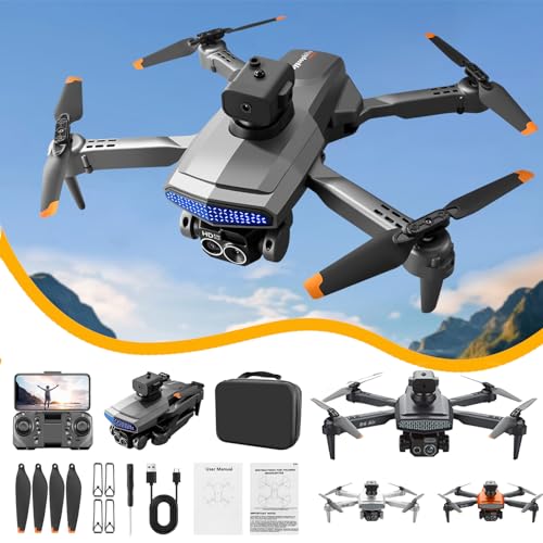 2024 Upgraded 5G Wifi Foldable Mini Drone with Dual Camera Versatile RC Quadcopter Drone with Headless Mode