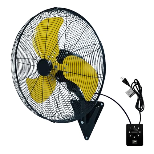 20In Oscillating Wall Fan with 7000CFM