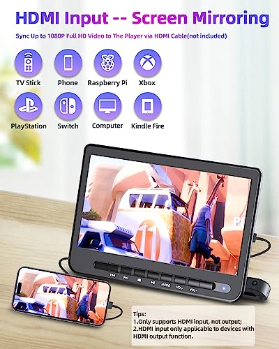 Car DVD Player Dual Screen Full HD Transmission with Mounting Bracket