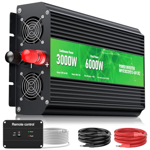 Peak Power 6000W 12V DC to AC 110V120V