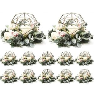 Set of 12 Geometric Flower Stand Wedding Centerpiece Vase