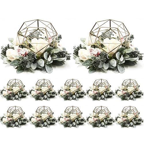 Set of 12 Geometric Flower Stand Wedding Centerpiece Vase