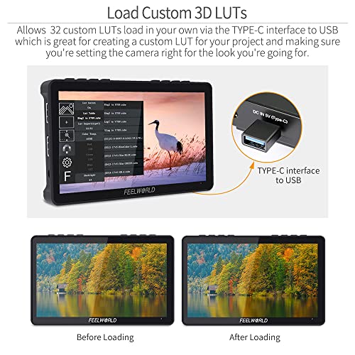Waveform LUT F970 External Kit Install and Power Kit 1920x1080 4K HDMI in Out 5V Type-c Input