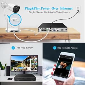 Supports up to 8 x 8MP/4K IP Cameras