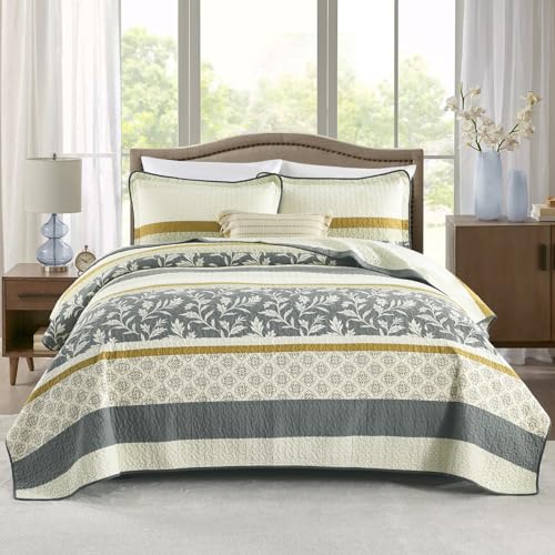 Lightweight Spring Botanical Flower Print Bedspread