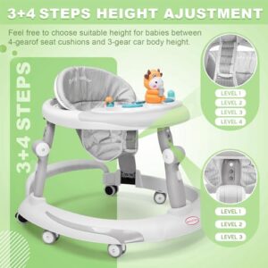 Baby Walker with Music and Brakes Anti-Rollover