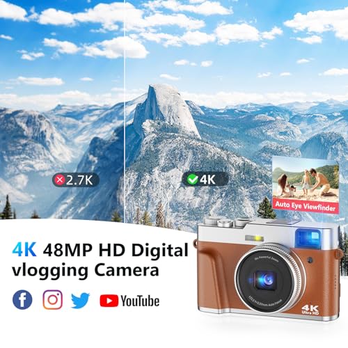 Photography Autofocus 48MP YouTube Vlogging Camera
