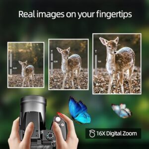 4K Vlogging Camera for YouTube with 3’’ Flip Screen