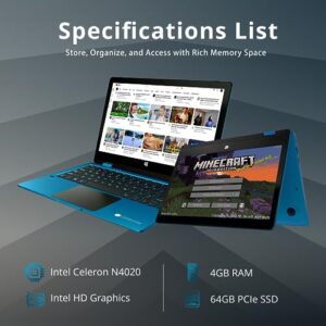11.6” HD 2-in-1 Touchscreen