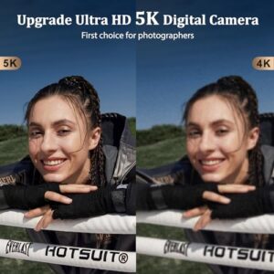 16X Digital Zoom Compact Video Camera for Travel with 32GB Card
