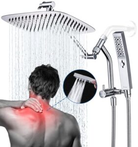 Rain Shower Head with Handheld Spray Combo