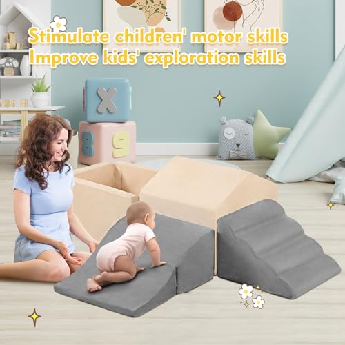 6PCS Climb and Crawl Activity Playset