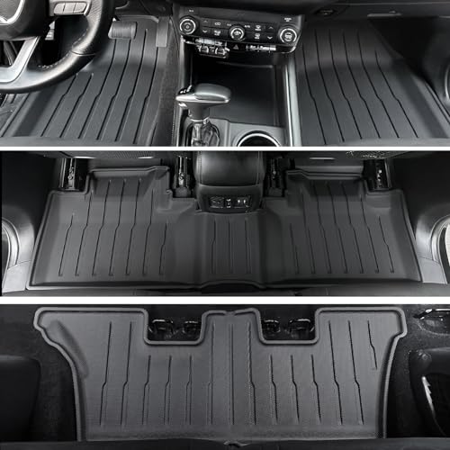 All-Weather TPE Full Set Interior MAT Fit 2nd Row Bucket Seat (6-Passenger)