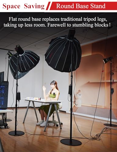 79'' Professional Studio Light Stand Monopod Tripod with Heavy Duty Round Base
