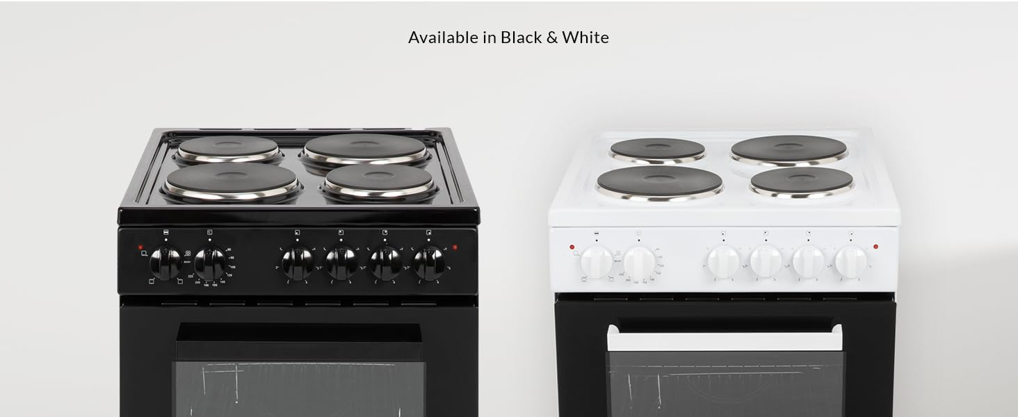 Willow electric single cavity cooker is available is black and white