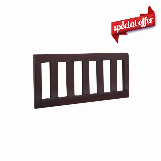CC KITS Toddler Bed Safety Guard Rail for Delta & Serta Cribs (Dark Chocolate - 207