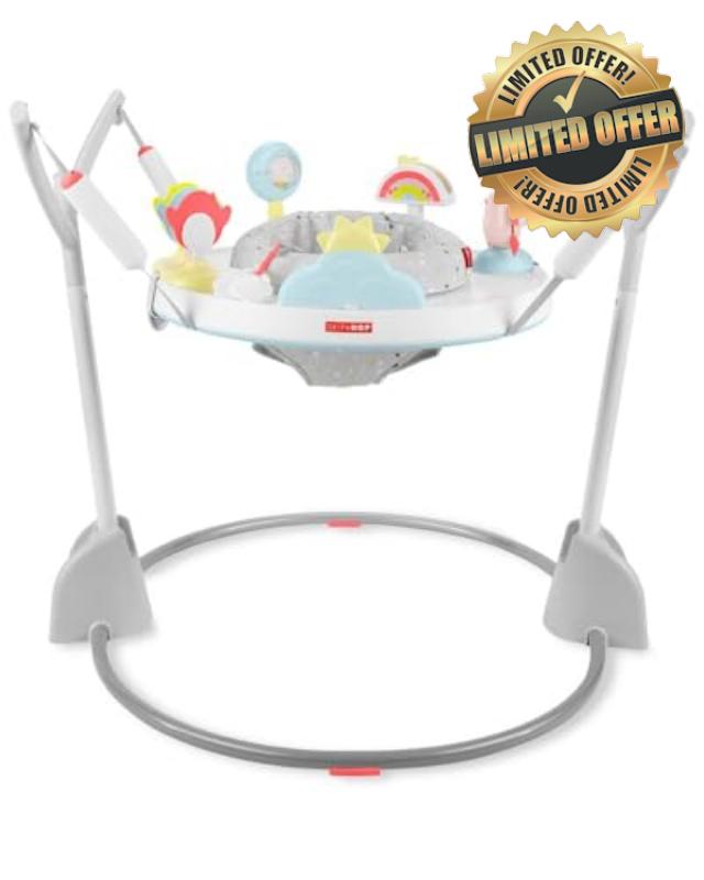 Skip Hop Baby Activity Play Bouncer for Baby Ages 4m+ Silver Lining Cloud