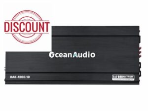 OAE-1200.1D Monoblock Class D Amplifier 2400W with Remote Subwoofer Level Control