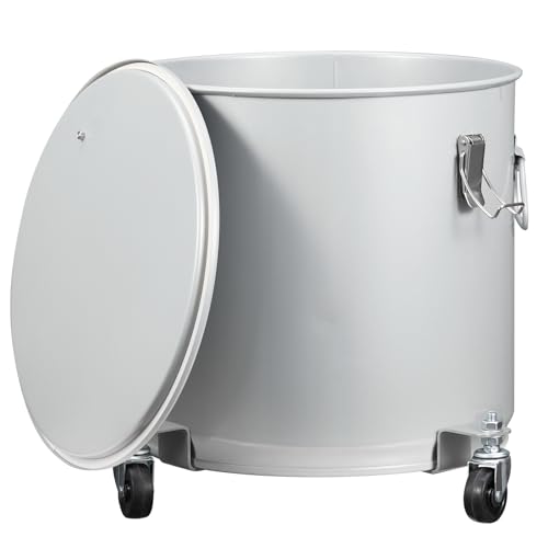 Coated Carbon Steel Oil Filter Pot with Caster Base