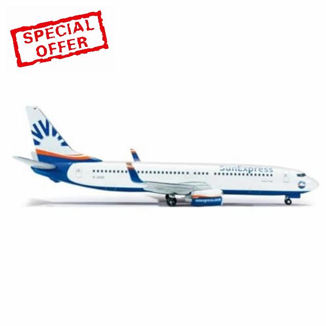 Scale Model Airplane 1:500 Scale for Sun Express Germany 737-800 D-ASXS Airlines Avion Metal Airplane Model Die-cast Planes Plane Set Air Force