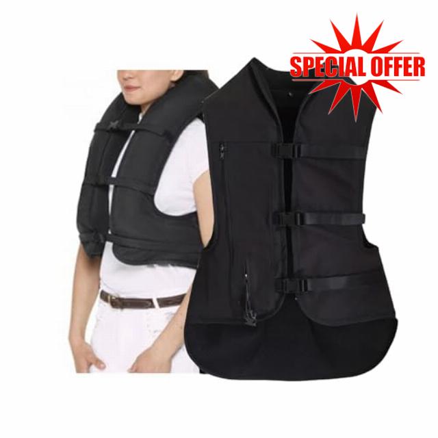 Men's Equestrian Airbag Vest - Adjustable Children/Women's Inflatable Vest With Tail/neck Air Bag