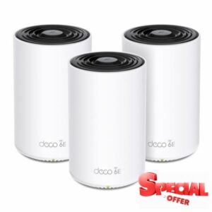 TP-Link Deco AXE4900 Tri-Band WiFi 6E Mesh WiFi System (Deco XE70 Pro)| 2.5G WAN/LAN Ports | 4.9 Gbps Wi-Fi | 7