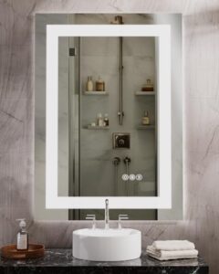 3 CCT Front Lit + Backlit Lighted Vanity Mirror
