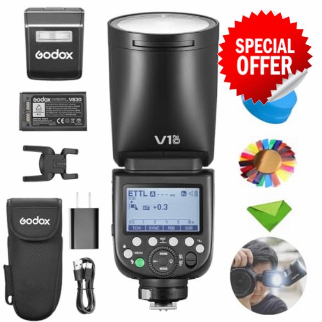 Godox V1 V1Pro C Flash for Canon Camera TTL Speedlight
