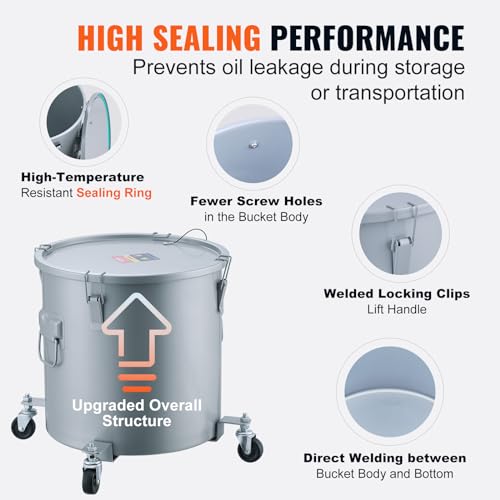 Oil Transport Container with Lid