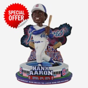 Hank Aaron Atlanta Braves 715th Home Run Moment Bobblehead MLB Baseball